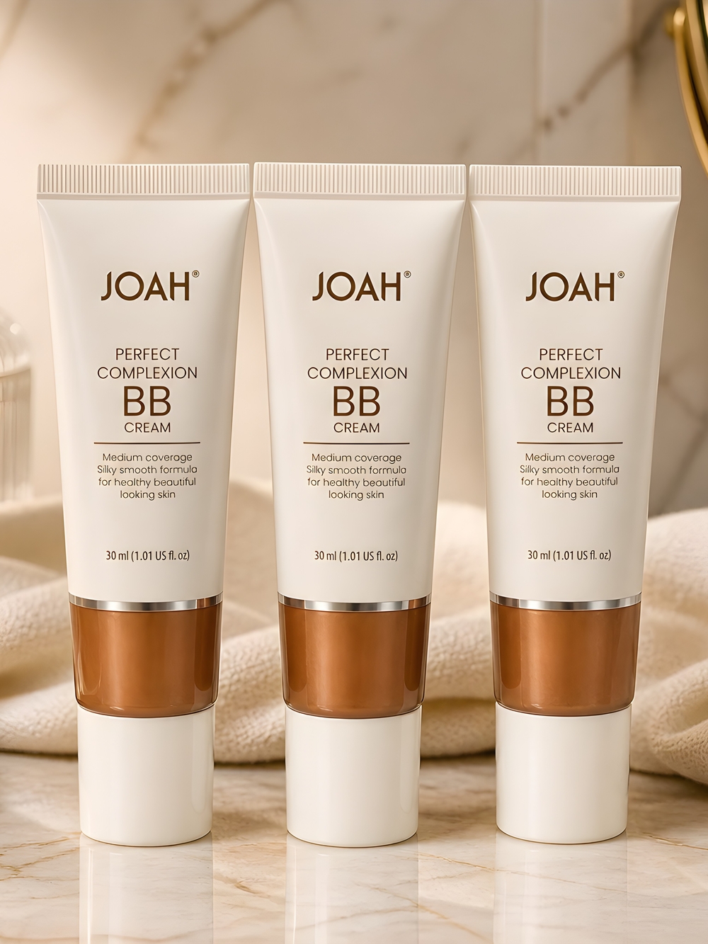 JOAH Set Of 3. Perfect Complexion BB Cream w/2% Niacinamide-Mocha